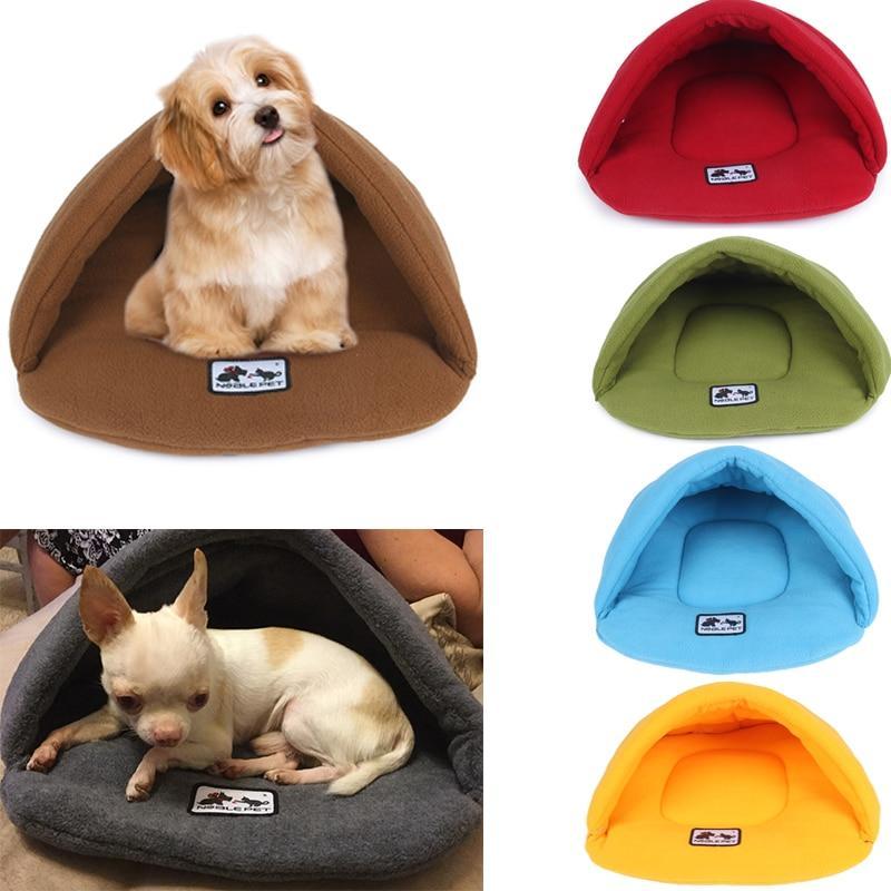 Soft Polar Fleece Warm Kennel Pet Bed Cave